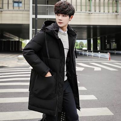 Manteau doudoune longue noir pour homme