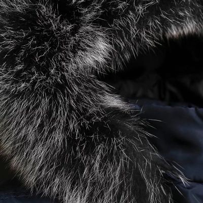 Doudoune hiver longue pour homme avec fourrure capuche