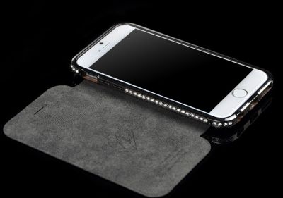 Etui iPhone 6 ou 6 Plus Protection Lignée Strass Diamants