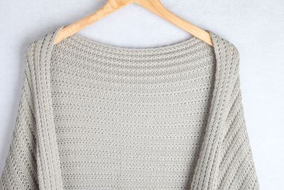 Gilet Chauve Souris Large pour Femme Tricot Knitwear