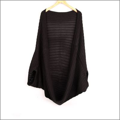Gilet Chauve Souris Large pour Femme Tricot Knitwear