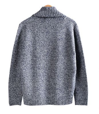 Gilet en tricot pour homme avec col large effet écharpe