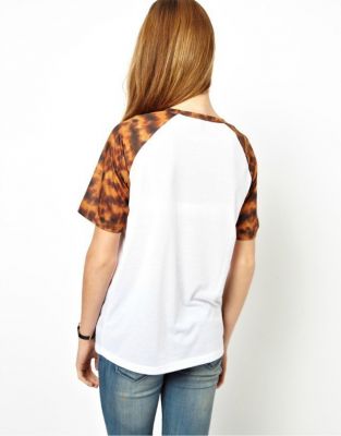 T shirt Giraffe Party pour Femme avec Manches Imprimé Motif Animal
