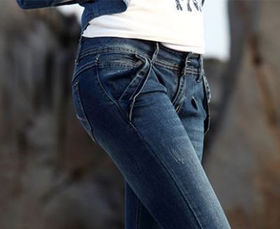 ESRA Jeans Femme Skinny Jean Femmes Pantalon en Jean Taille Basse S100 