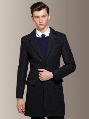 Manteau Caban hiver pour homme avec 3 boutons 60% laine