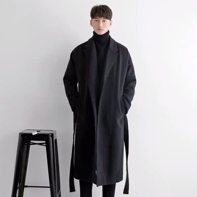 manteau long homme coton