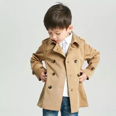 Manteau trench pour enfant avec poches avant
