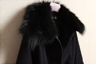 Manteau en fausse fourrure pour femme avec capuche large