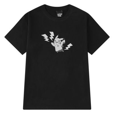T-shirt en coton unisexe avec motif Pikachu