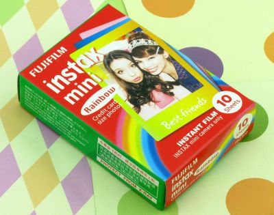 Packet de 10 films pour photos Polaroid Mini fond couleur