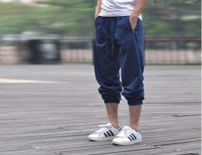 Pantalon baggy de sport pour hommes taille élastique