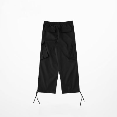 Pantalon cargo en coton baggy avec grandes poches cheville élastique hip hop