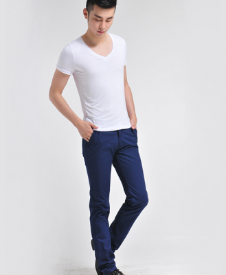 Pantalon Chino Slim Fashion pour Homme en Coton