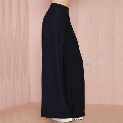 Pantalon Coupe Large pour Femme avec Taille Elastique