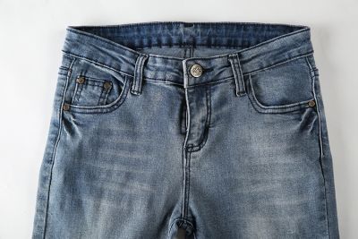 Pantalon Jeans pour Femme Coupe Slim avec Poche Cuisse Zippée
