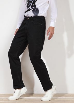 Mode Jeans Jeans coupe-droite Boysen’s Boysen\u2019s Jeans coupe-droite noir-gris style d\u00e9lav\u00e9 