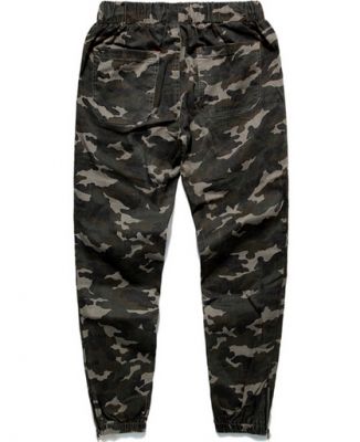 Pantalon Jogger Pants Homme Motif Camouflage Chevilles Elastiques