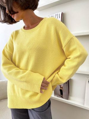 Pull ample en tricot à col rond pour femmes - Un style décontracté et confortable