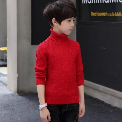 Pullover en laine pour garçon avec torsades tricot knitwear