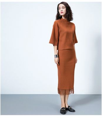 Pullover pour femme en laine coupe large oversize col rond