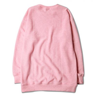 Pullover Tricot Knitwear Rose pour Homme Oversize Manches Longues
