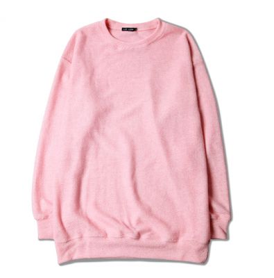 Pullover Tricot Knitwear Rose pour Homme Oversize Manches Longues