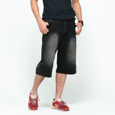 Short en Jeans Noir pour homme avec motif poches arrières