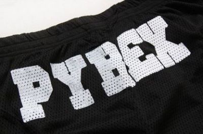 Short Pyrex Homme Femme Noir et Blanc Streetwear Basketball