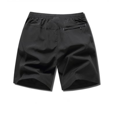 Shorts bermuda de sport taille élastique à séchage rapide pour hommes avec cordon de serrage grande taille poches zippées