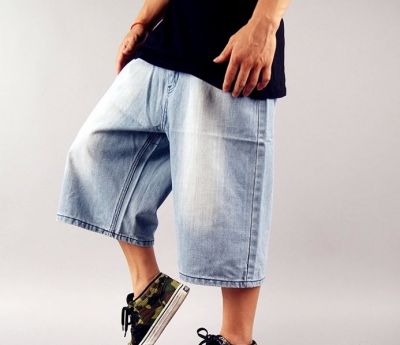 Short baggy streetwear collection en jean avec Design Extra large Bermuda