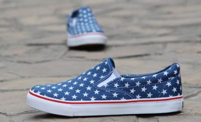 Chaussures Slip on Stars and Stripes sans lacets avec motif étoiles