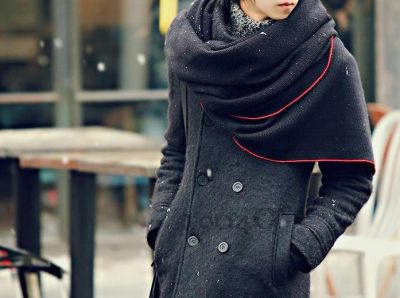 Echarpe large carrée fashion hiver 2012 pour homme