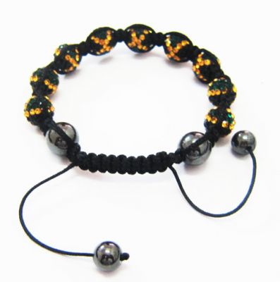 Bracelet Shamballa Jamaïque Jamaica avec petites perles