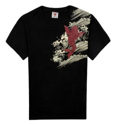 T shirt Carpe Japonaise Streetwear Tatouage Oriental Hip Hop