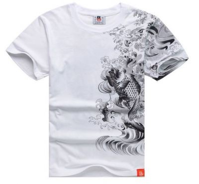 T shirt Carpe Tatouage Japonais Streetwear Swag Hip Hop Design