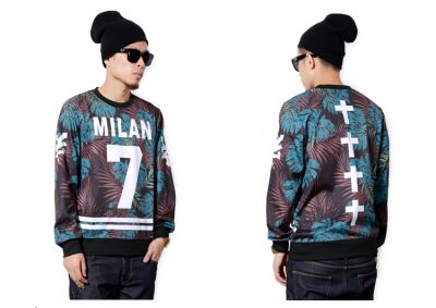 Sweatshirt Swag Milan pour Homme Numéro 7 Feuillage
