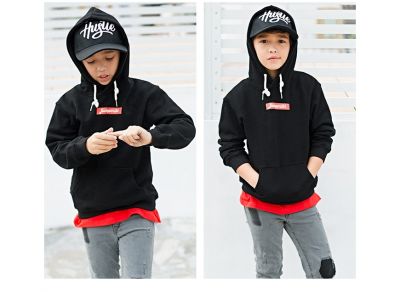 Sweatshirt à capuche enfant Box Logo Jumpmiki pour garçon