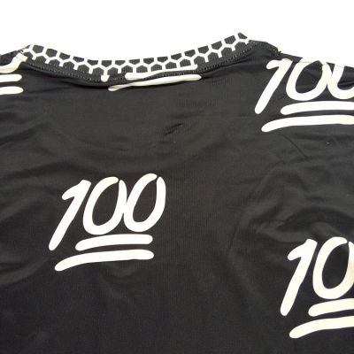 T-shirt 100 Points All Over Emoji Keep It One Hundred pour homme