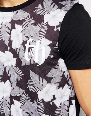 T-shirt Fremont & Harris Watts Motif à Fleurs
