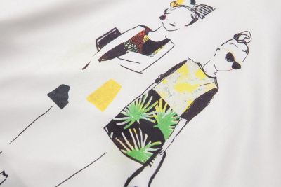 T shirt Après Toi pour Femme Design Imprimé Ladies Manches Courtes