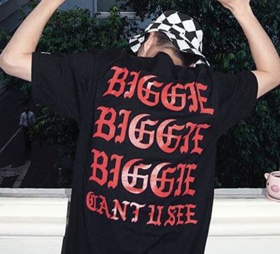 T-shirt Biggie Can't you see Gothique Hip Hop