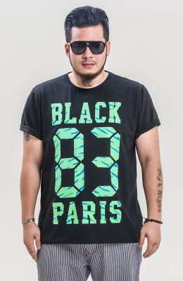 T-shirt Black Paris 83 Panmax pour Homme Grande Taille