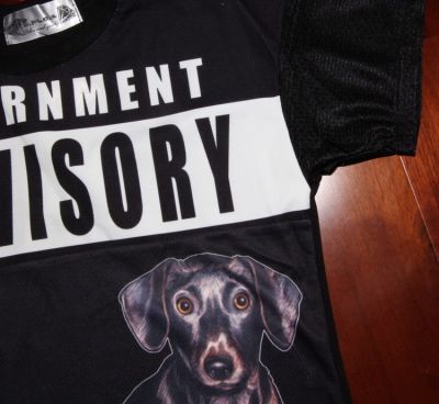 T shirt Crop Top Femme Swag Government Advisory