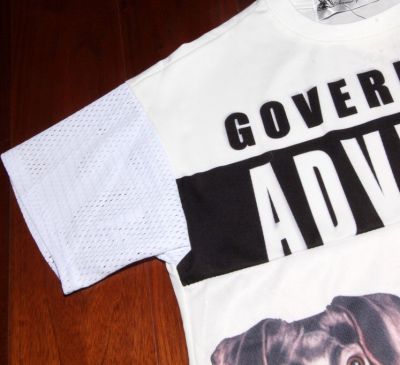 T shirt Crop Top Femme Swag Government Advisory