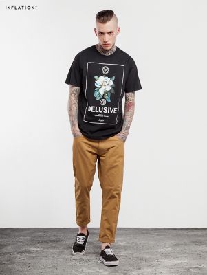 T-shirt Delusive à fleur Inflation pour Homme