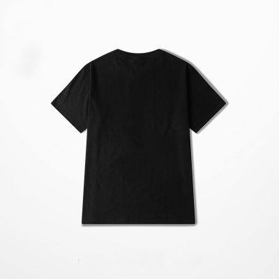 T-shirt homme col rond en coton motif à mains noir