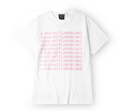 T-shirt Hotline Bling Drake 1-800