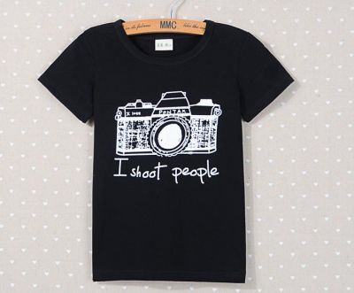 T shirt pour Enfant I shoot People Appareil Photo