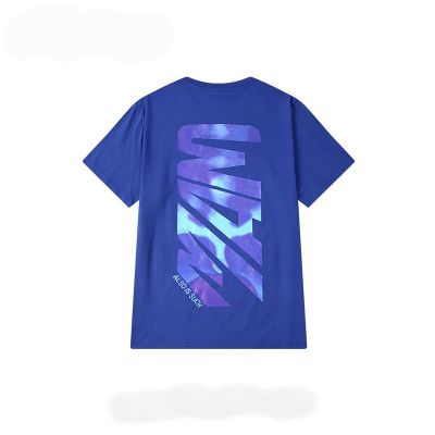 T-shirt Imprimé Graphique au Dos Aqua Tie Dye Homme Femme