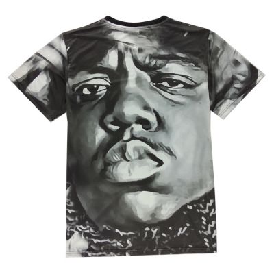 T-shirt Imprimé Portrait Notorious BIG Biggie Smalls Hip Hop NY